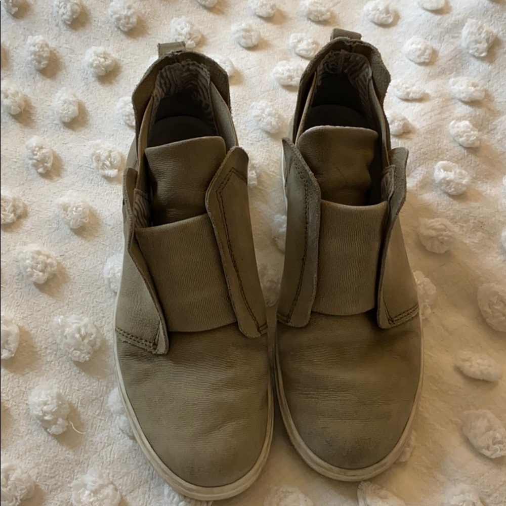 Free people leather canvas shoes